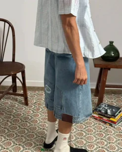 Updown Denim Shorts