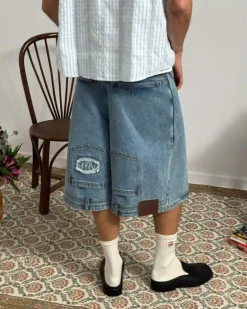 Updown Denim Shorts