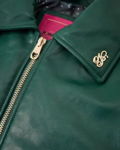 World Cup Leather Bomber Jacket