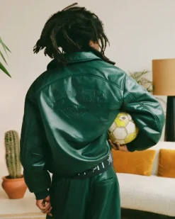 World Cup Leather Bomber Jacket