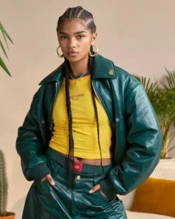 World Cup Leather Bomber Jacket